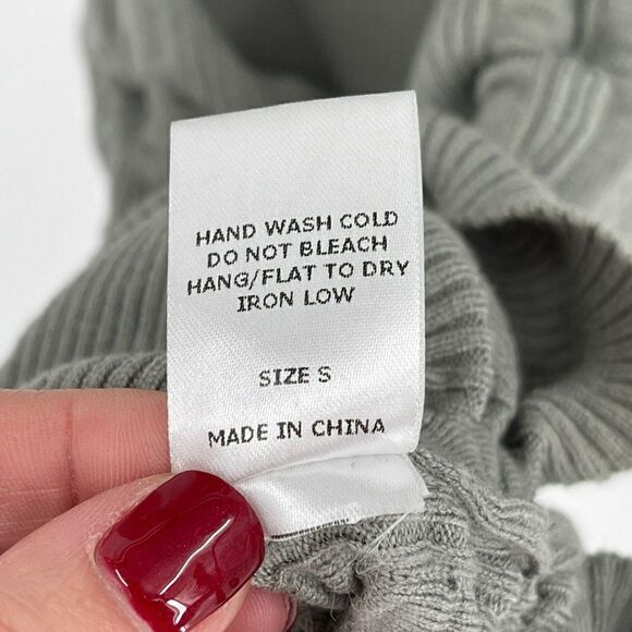 ACOA Collection Scrunch Side Ribbed Stretchy Bodycon Dress Sage Green Small - Picture 11 of 11